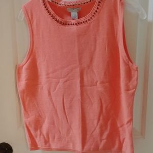 Peach Embellished Tank